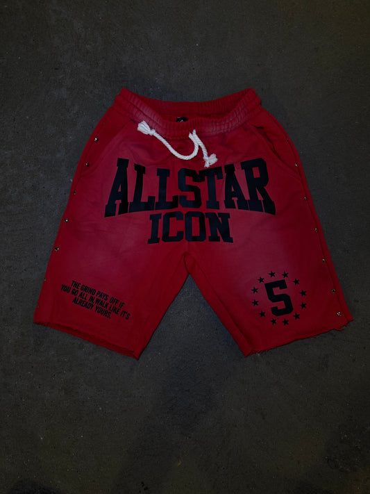 Red Allstaricon shorts