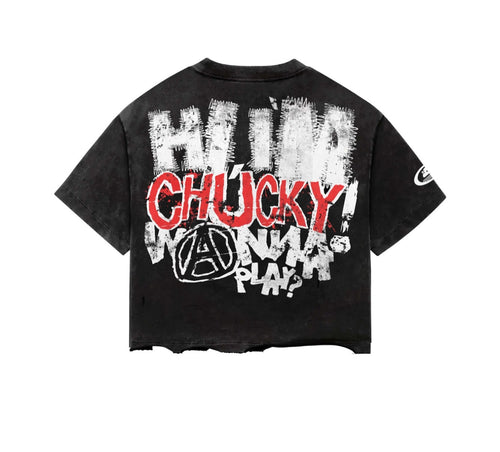 Black Chucky Boxy Tee