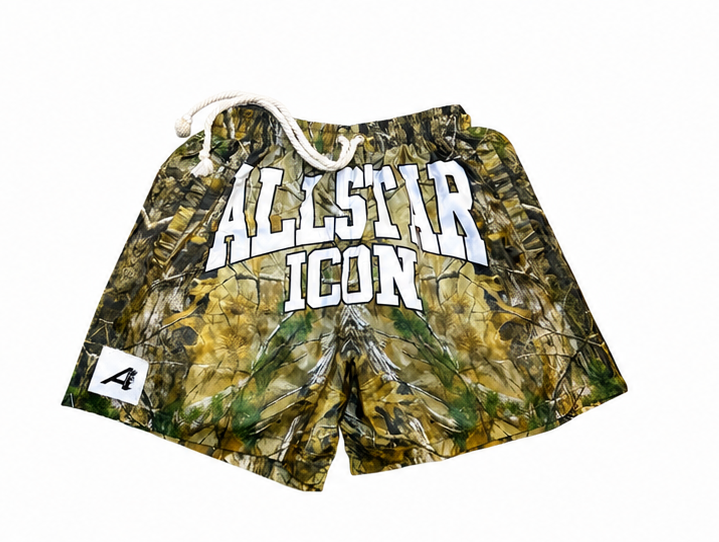 Allstaricon camo shorts