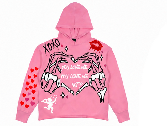Pink unisex Valentines Tracksuit Set