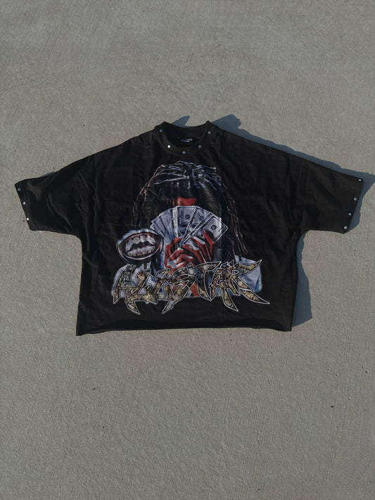 Black Camo Boxy Tee